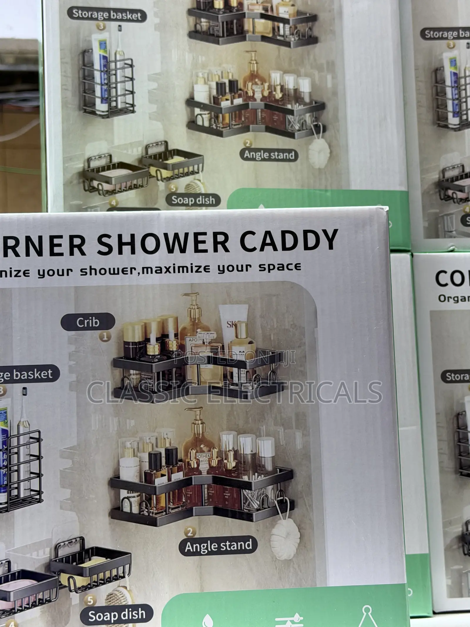 5in1 Corner Shelves Bathroom Organizers