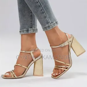 Strappy Block Heel