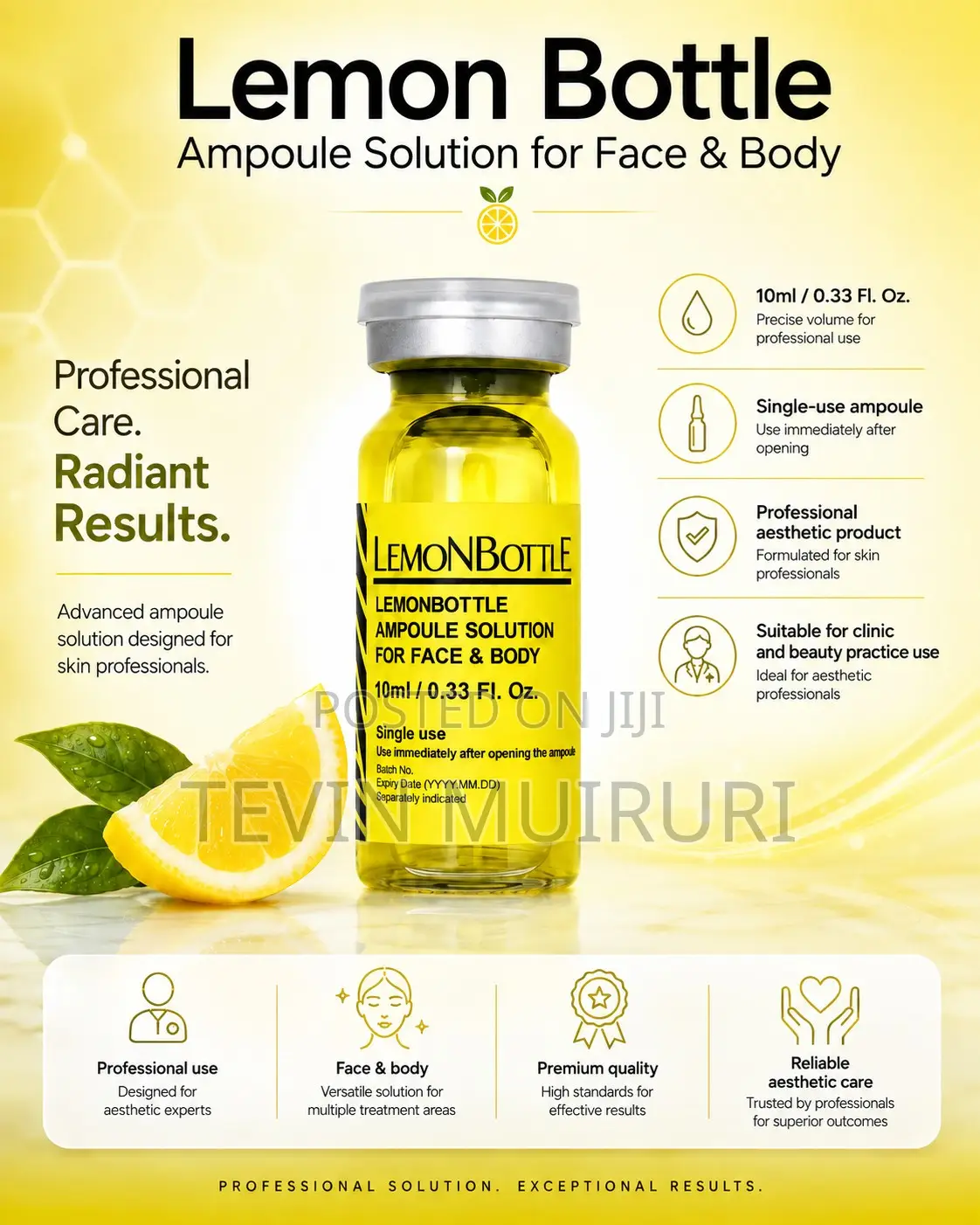 Lemon Bottle Fat Dissolver Solution