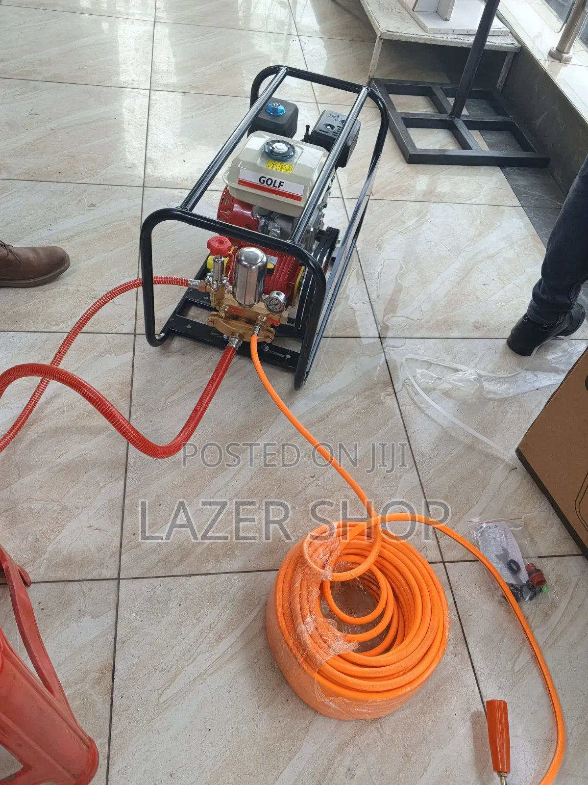 Petrol Trolley Spray Pump 8hp Engine With Hose Pipe