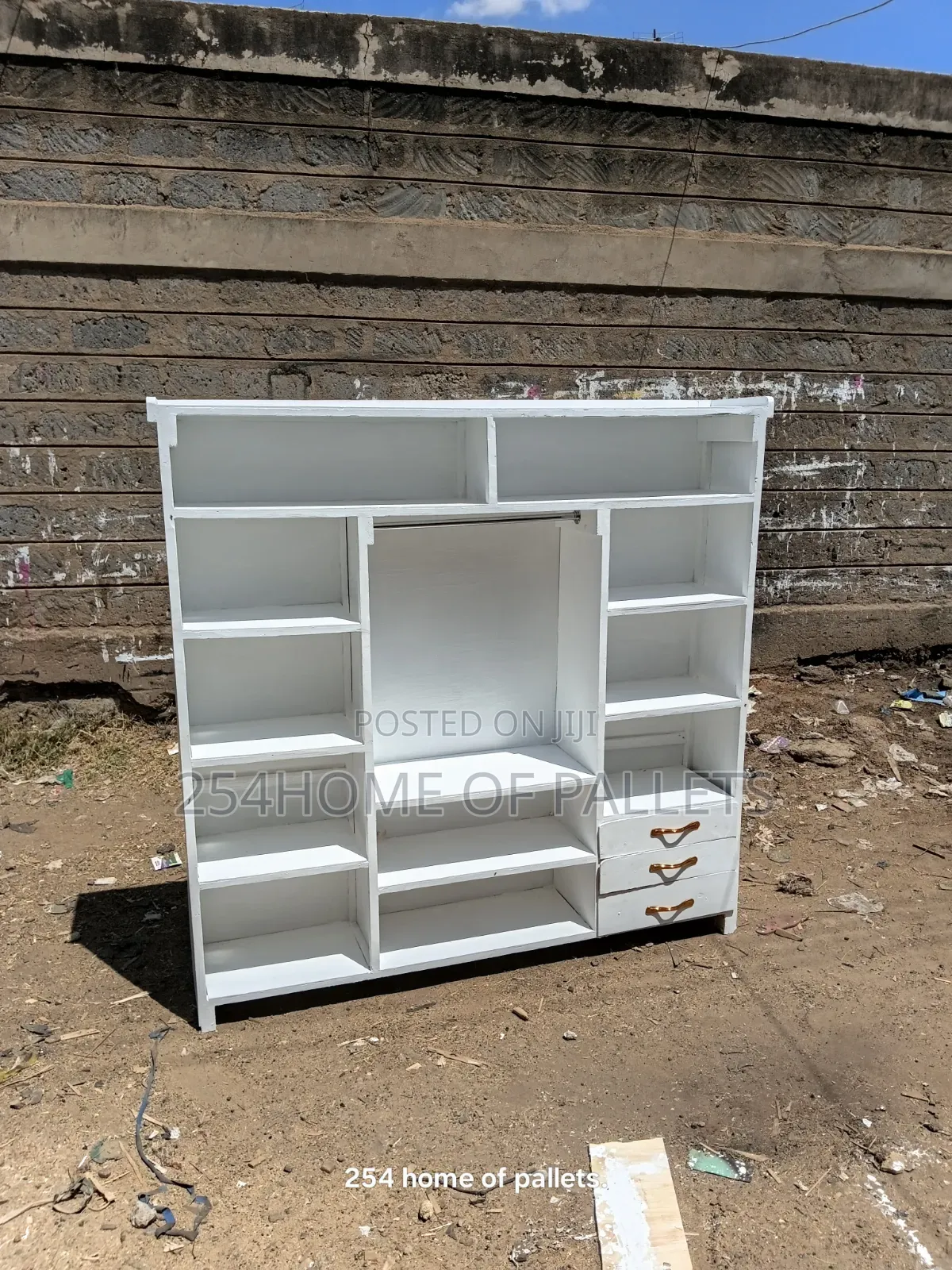 All White 6 by 6 Wardrobe