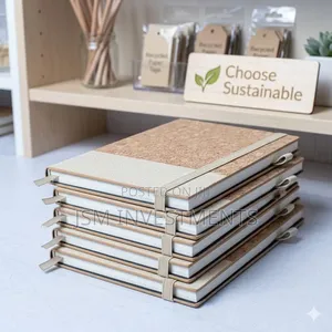 Cork and Fabric Notebook