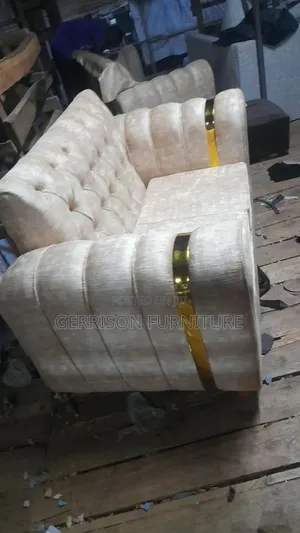 Luxury Cream Mocket 2-Seater Loveseat