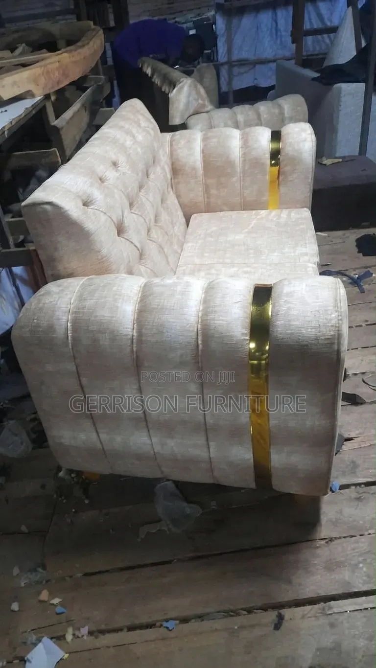 Luxury Cream Mocket 2-Seater Loveseat
