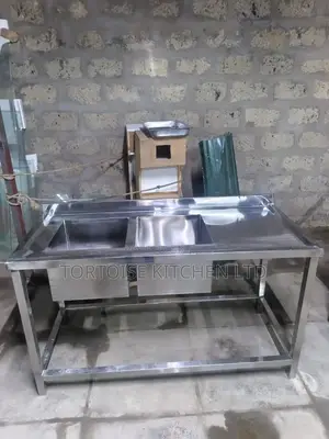 Stainless Steel Commercial Double Sink Dimensions 1.5m by 1.6m