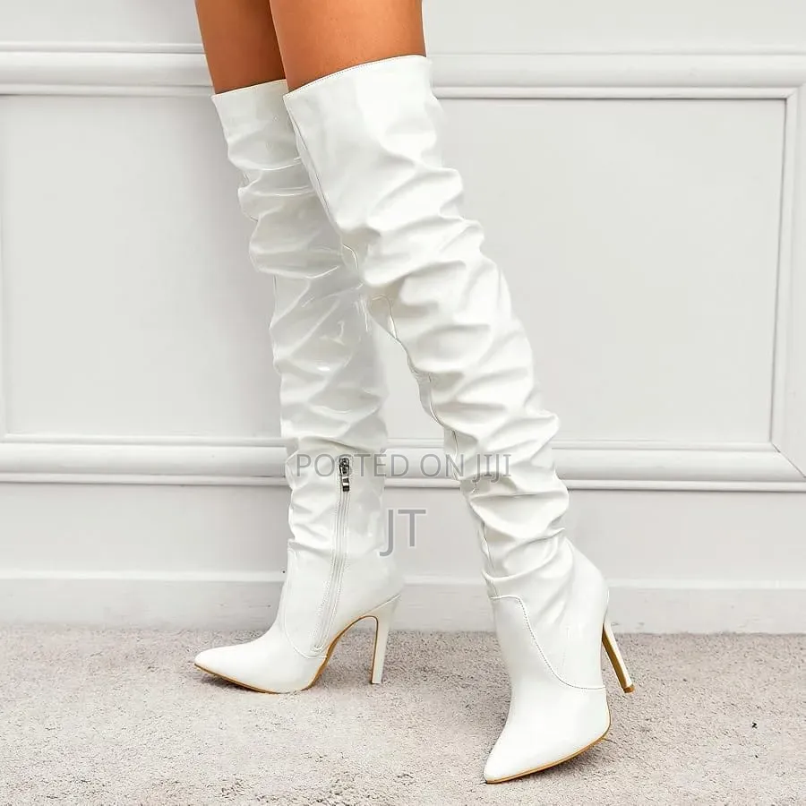 Shiny Stilleto Thighboots
