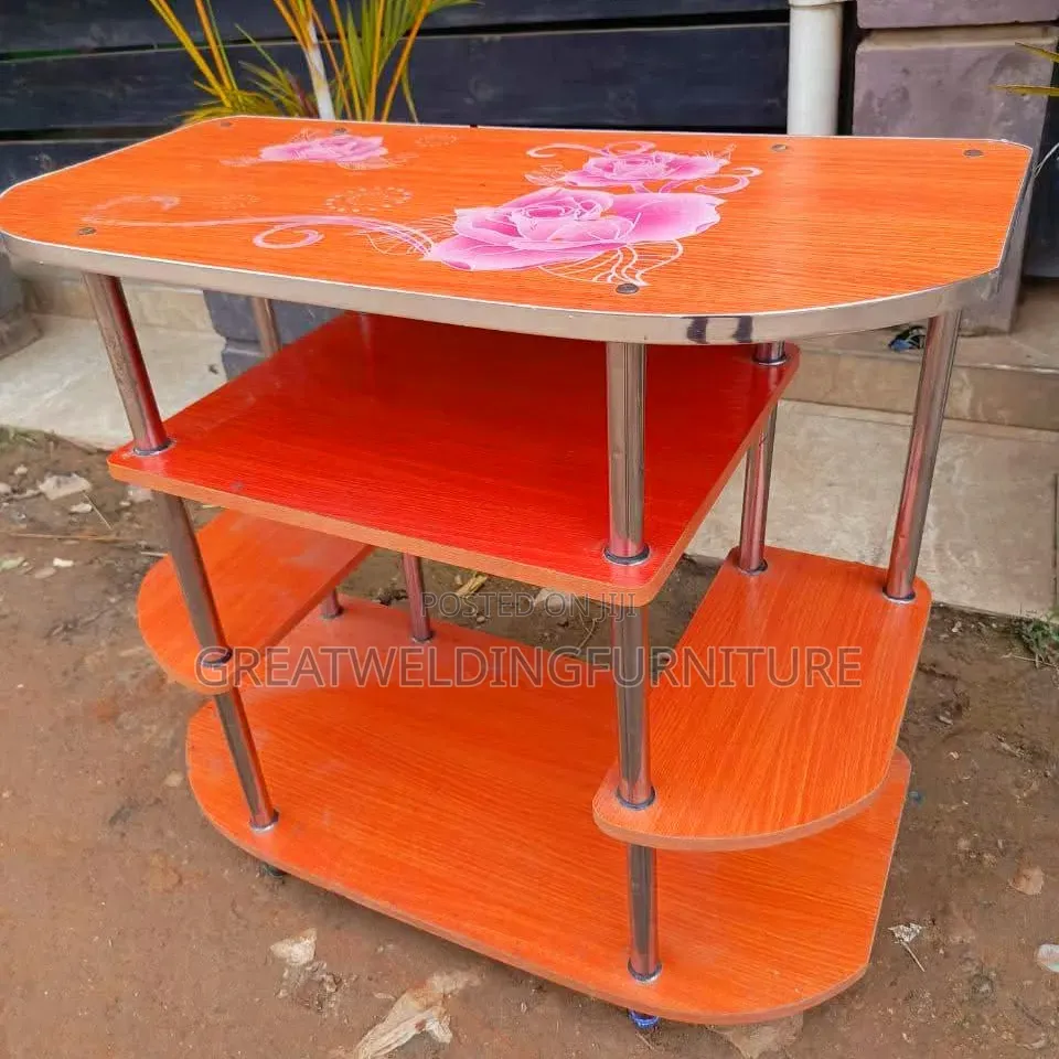 Elegant Modern Flowered-Shaped Wooden TV Stand J8h