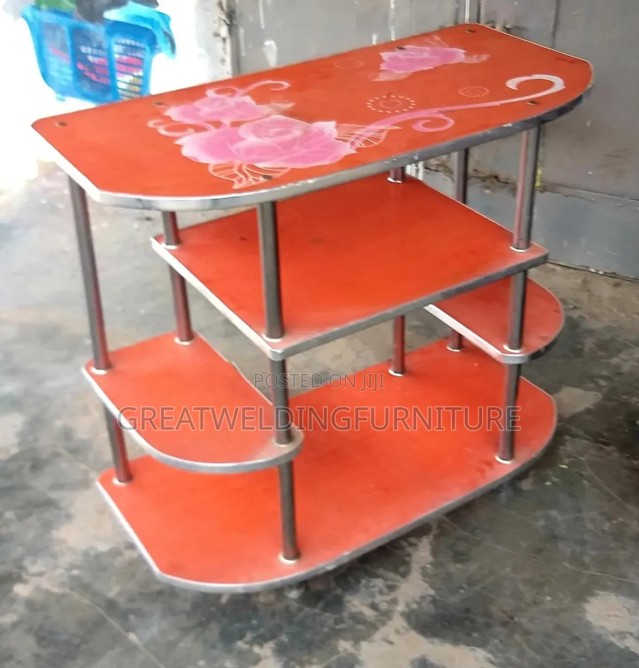 Elegant Modern Flowered-Shaped Wooden TV Stand J8h