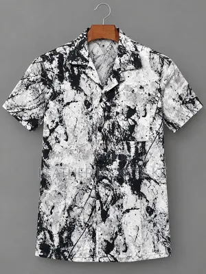 Stylish Men's Short Sleeve Button-Up Shirts – Assorted Prints
