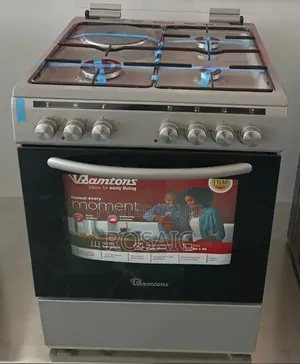 60*60 Ramtons 3g+1e Silver Standing Cooker- Rc/806