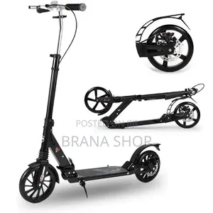 Durable Black Kids Kick Scooter – Foldable Outdoor Cruiser 