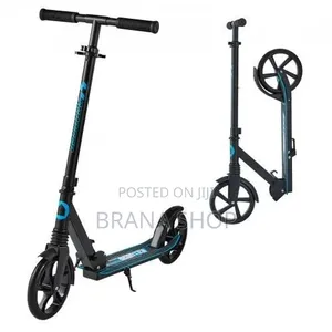 Premium Black Foldable Kick Scooter – Sleek Strong 