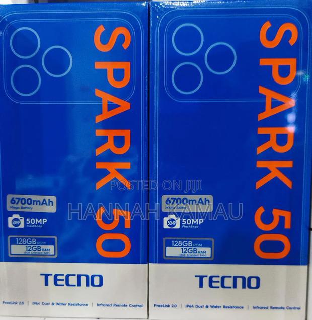 New Tecno Spark 50 128 GB Gray