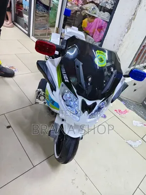 Strong-Style Police Edition 24V Kids Motorcycle – Music Lights 
