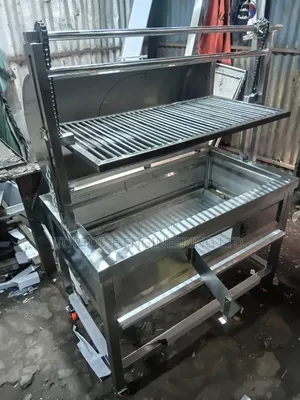 Stainless Steel Commercial or Choma Grill, or Heavy-Duty BBQ Station