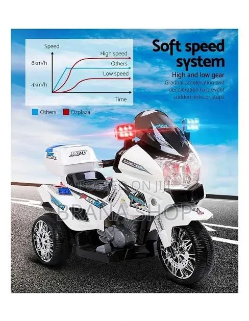 New Police Officer Edition 24V Kids Ride-on Motorcycle Stylish Fun