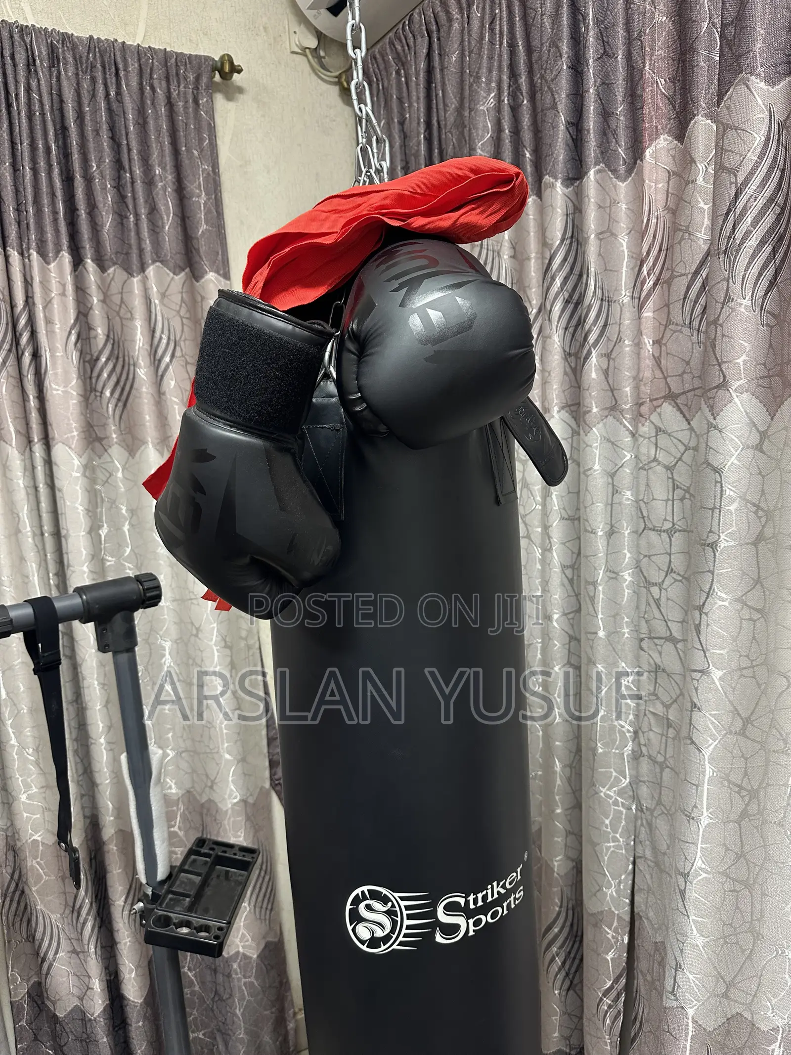 Punching Bag With Gloves