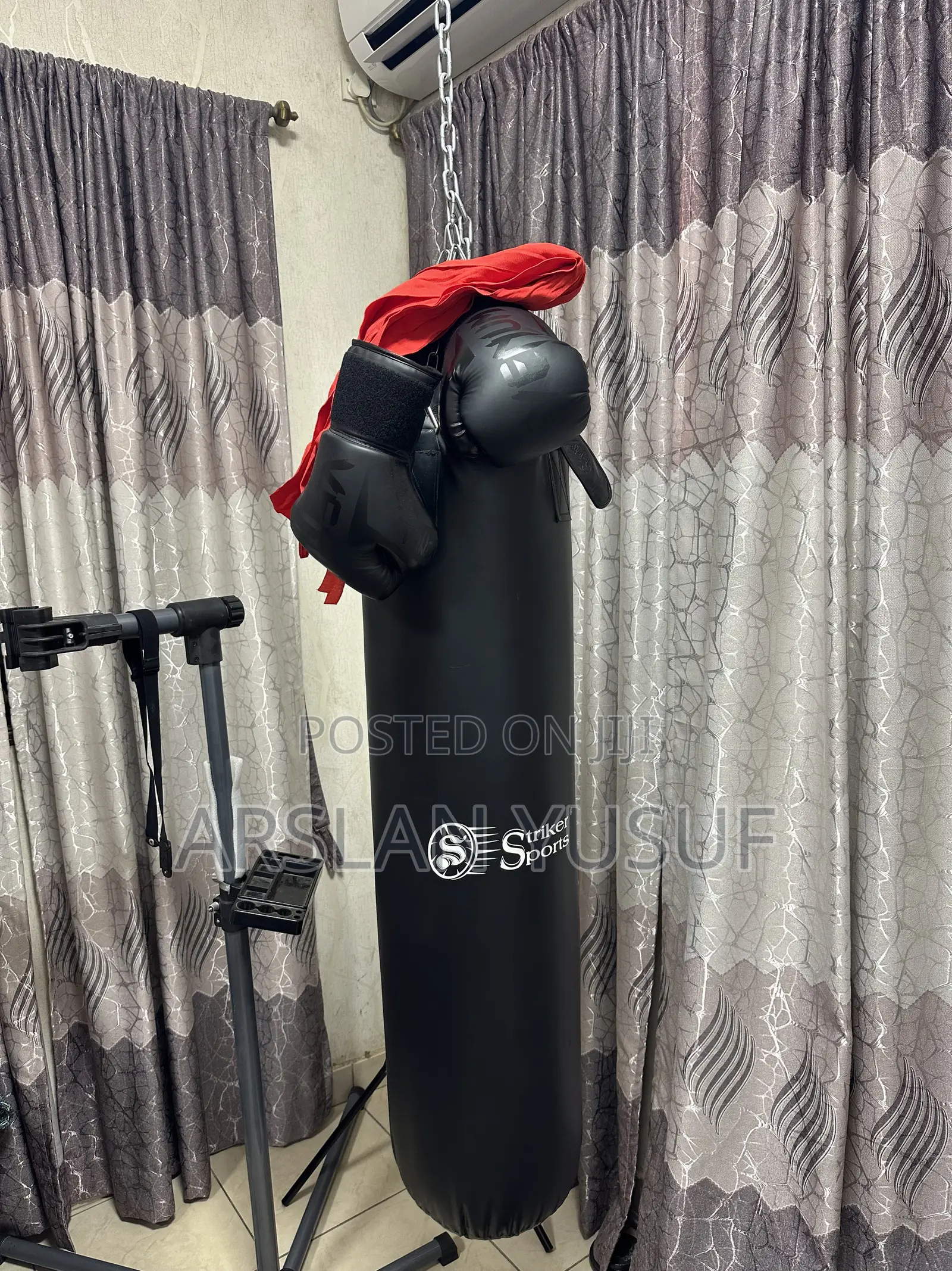 Punching Bag With Gloves