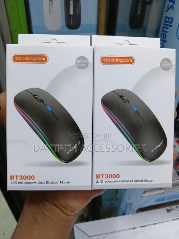 Rechargeable Wireless Mouse Bluetooth 2.4GHz USB Receiver Silent. - main view