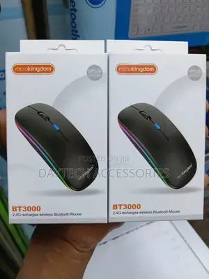 Rechargeable Wireless Mouse Bluetooth 2.4GHz USB Receiver Silent.