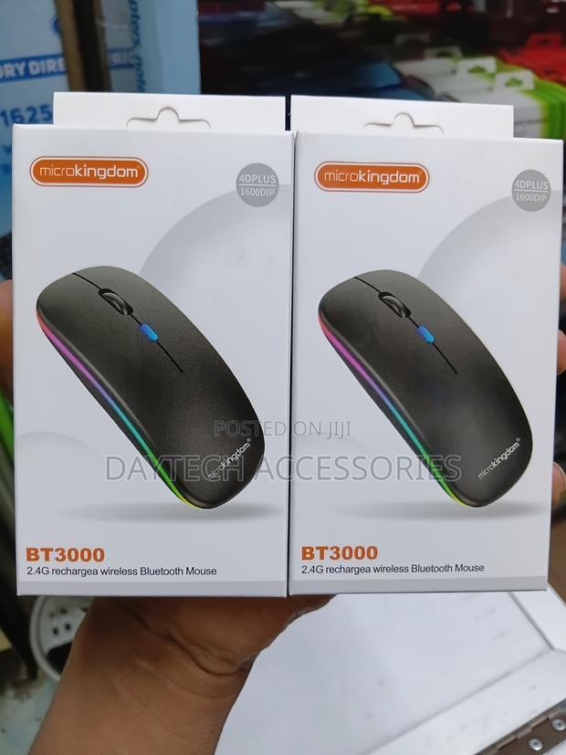 Rechargeable Wireless Mouse Bluetooth 2.4GHz USB Receiver Silent. - thumbnail 3