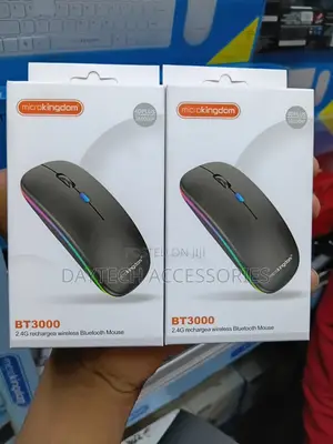 Microkingdom Bluetooth + 2.4G Dual-Mode Rechargeable LED Optical Mouse
