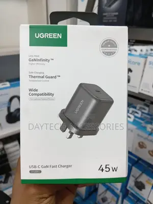 Ugreen X524 45w Gan Charger Single USB-C Port Pd 3.0 PPS Uk Plug