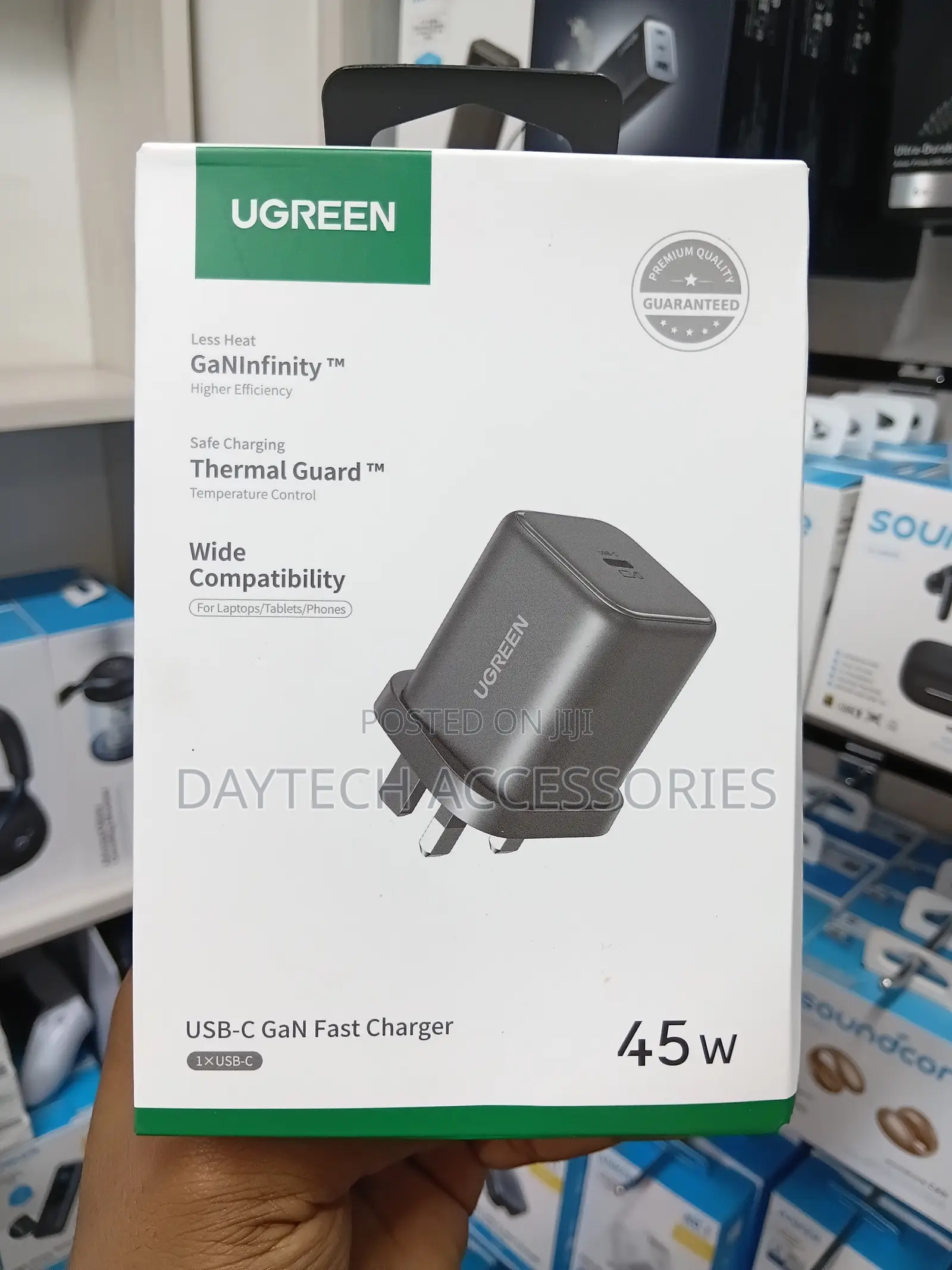 UGREEN 45W Type-C GaN Fast Charger UK – X524 – 65056B