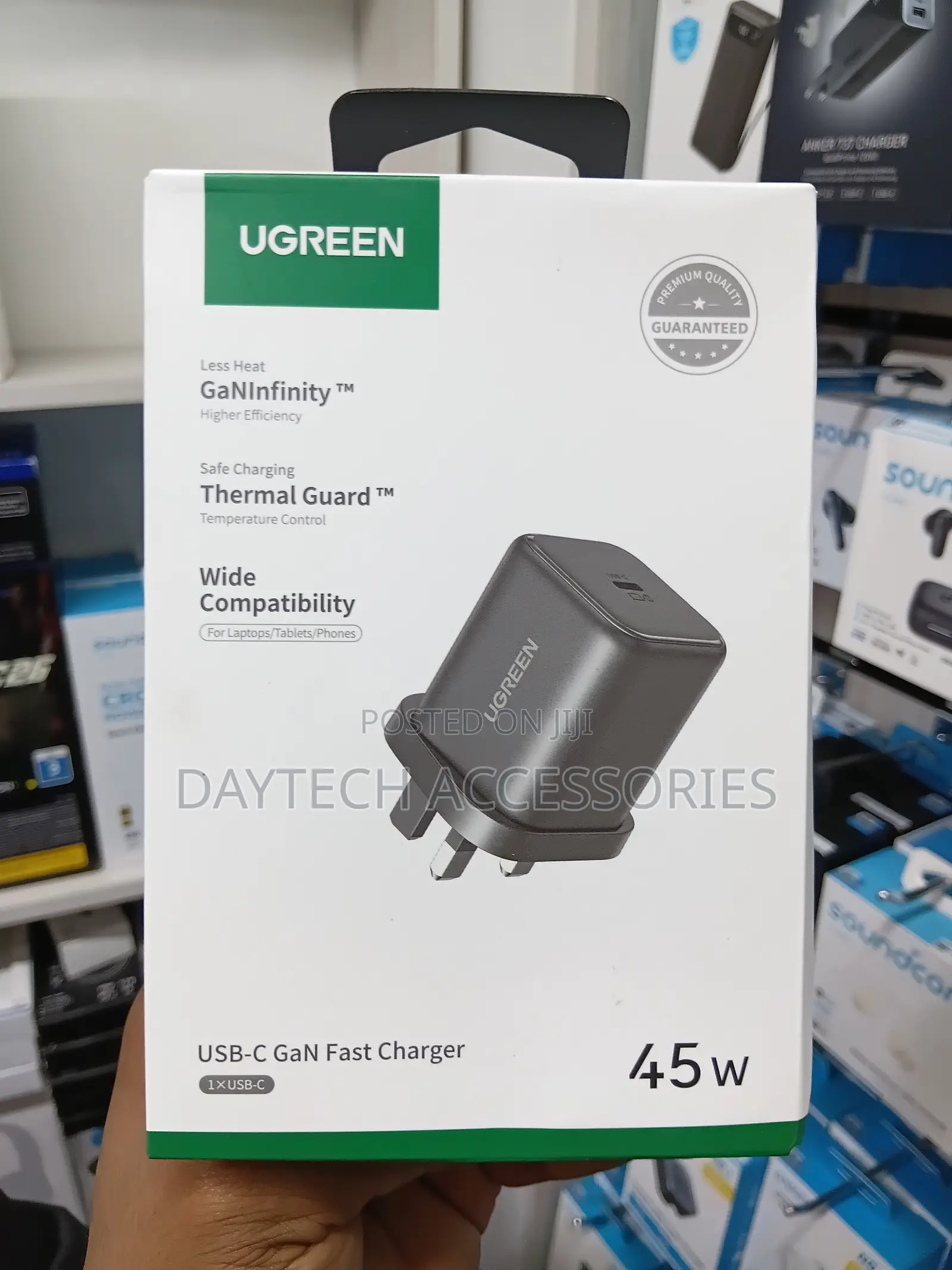 UGREEN 45W Type-C GaN Fast Charger UK – X524 – 65056B