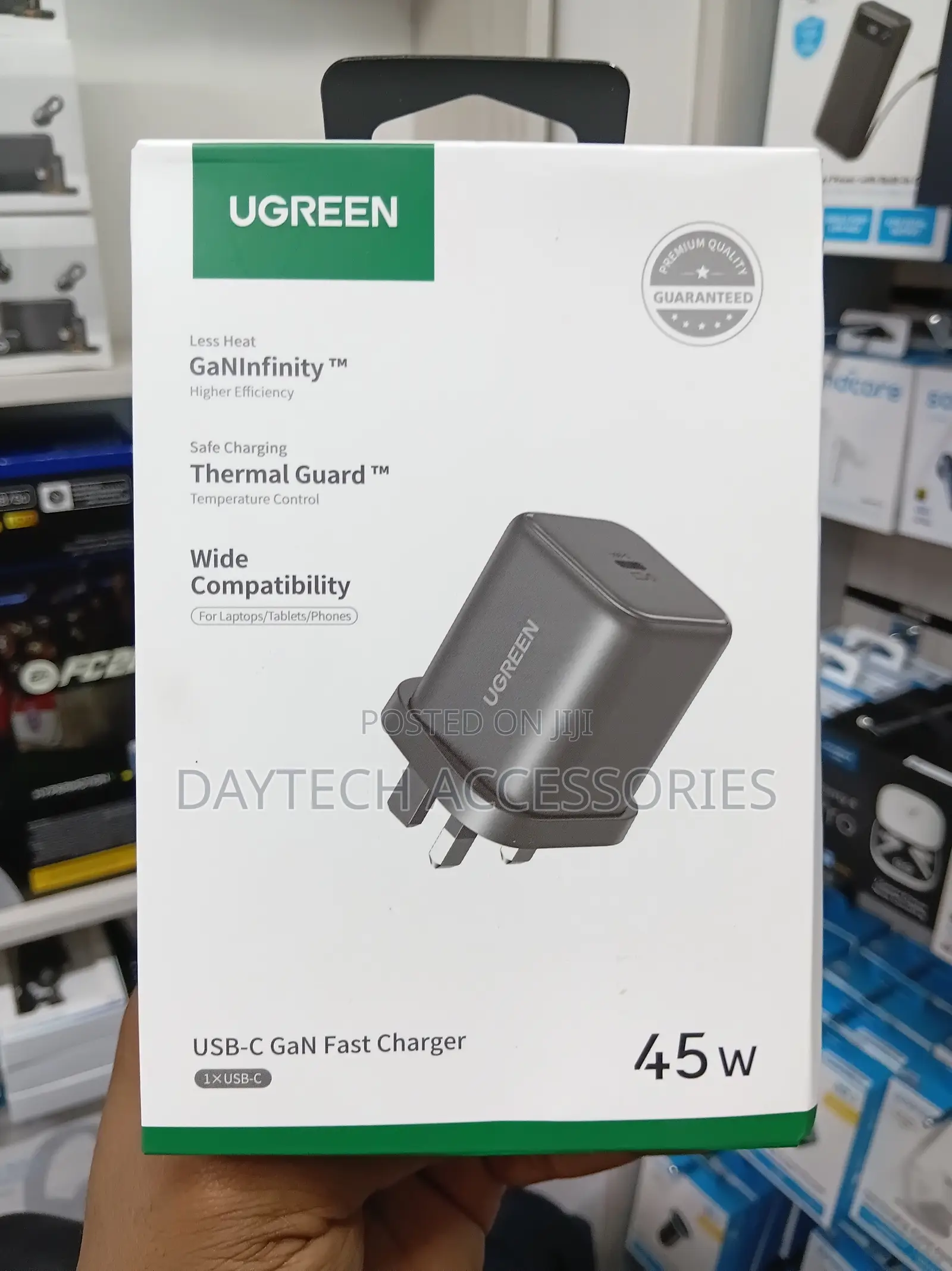 Ugreen X524 45W GaN Fast Charger UK USB-C Power Delivery Wall Charger