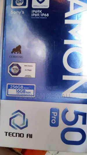 New Tecno Camon 50 Pro 256 GB Gray