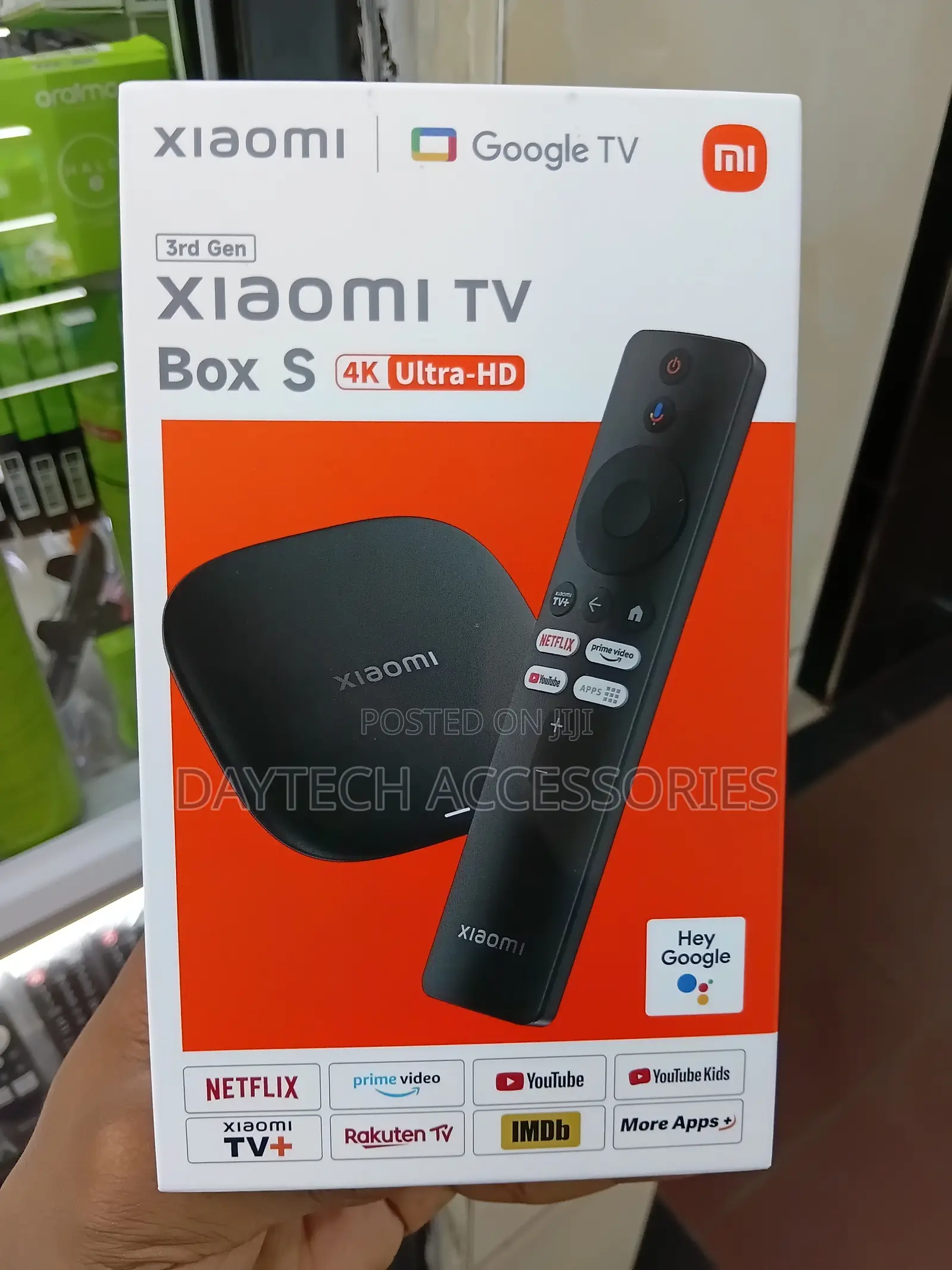 Xiaomi TV Box S (3rd Gen) Ultra-Hd Media Player Running Google TV.
