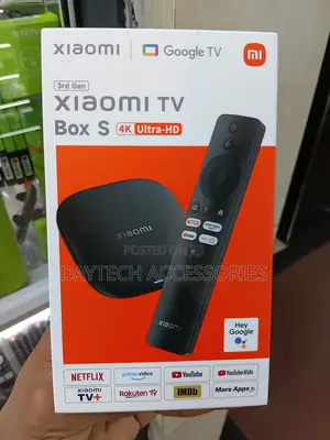 Xiaomi TV Box S (3rd Gen) Ultra-Hd Media Player Running Google TV.