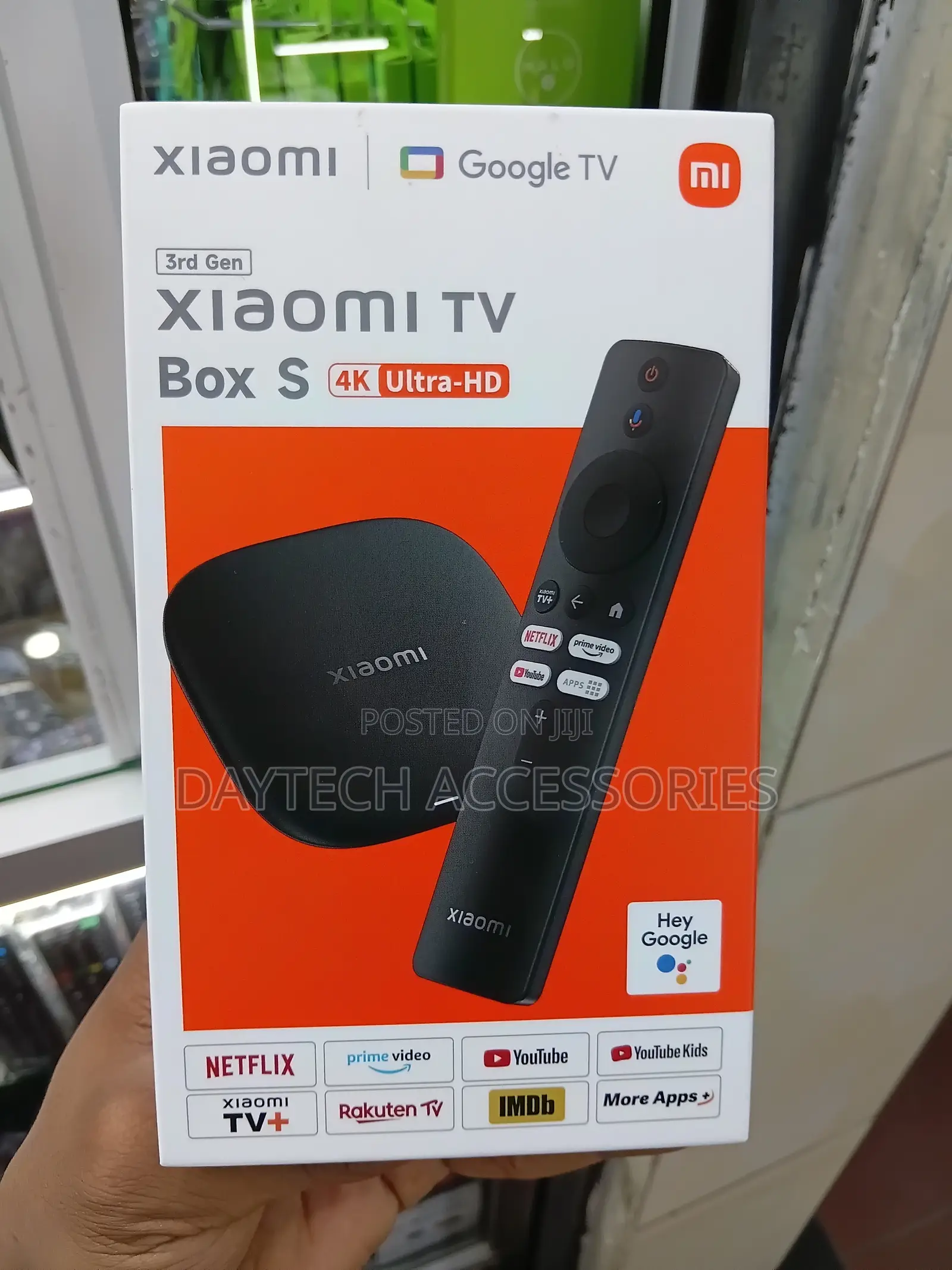 Xiaomi TV Box S (3rd Gen) Ultra-Hd Media Player Running Google TV.