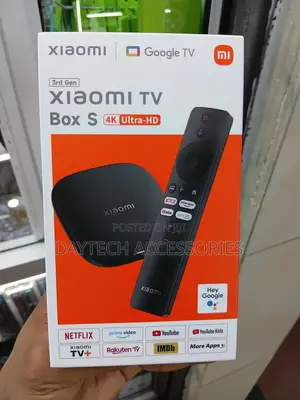 Xiaomi TV Box S (3rd Gen) Ultra-Hd Media Player Running Google TV.