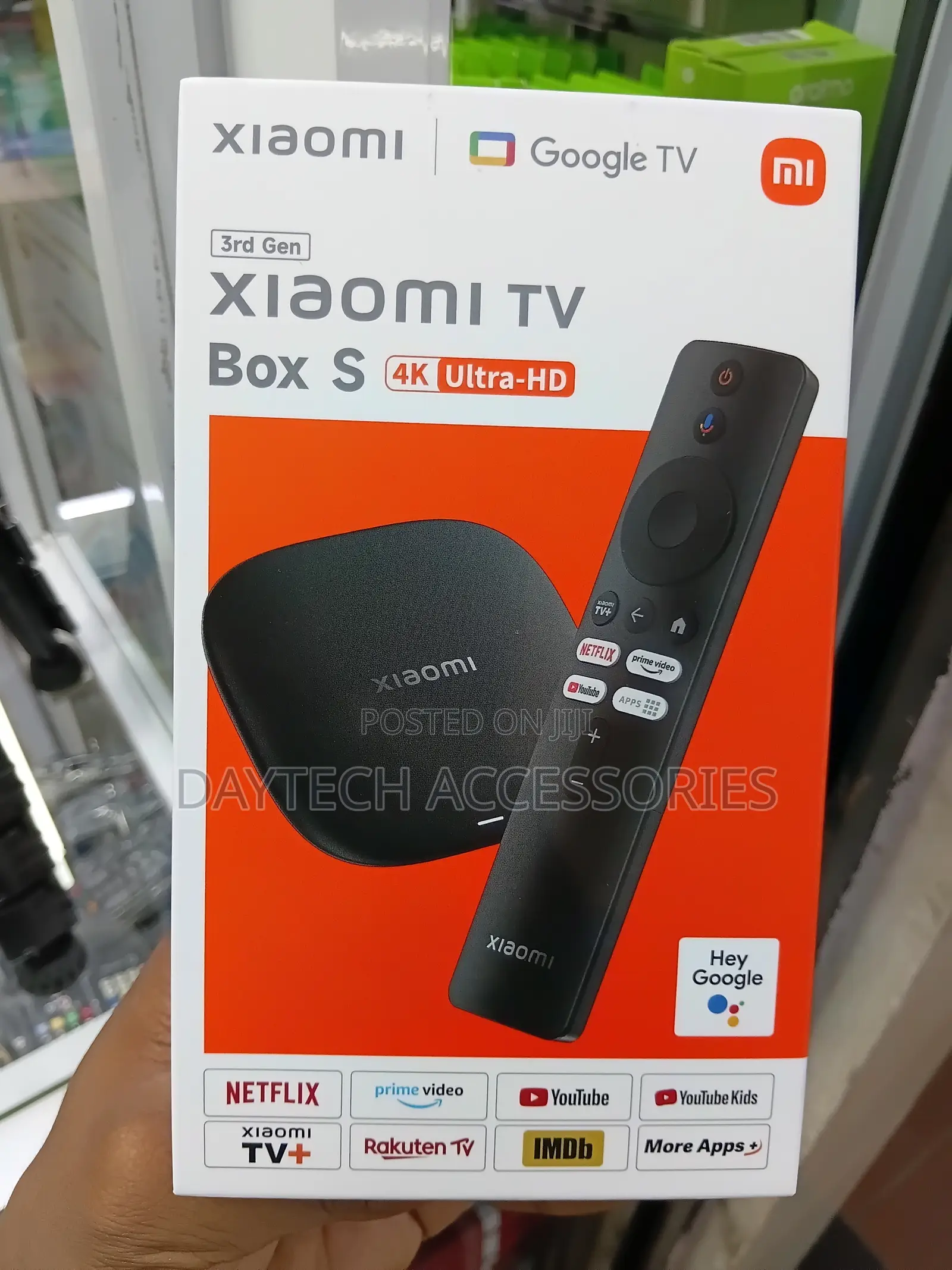 Xiaomi TV Box S (3rd Gen) Ultra-Hd Media Player Running Google TV.