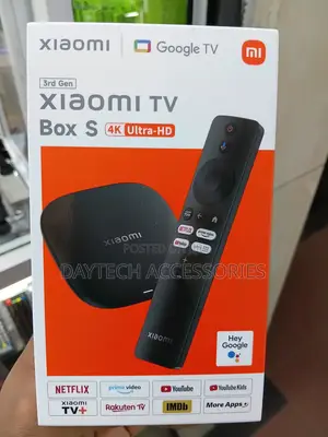 Xiaomi Mi Box S 3rd Gen – Google TV Streaming Box With Wi-Fi 6 - Bl