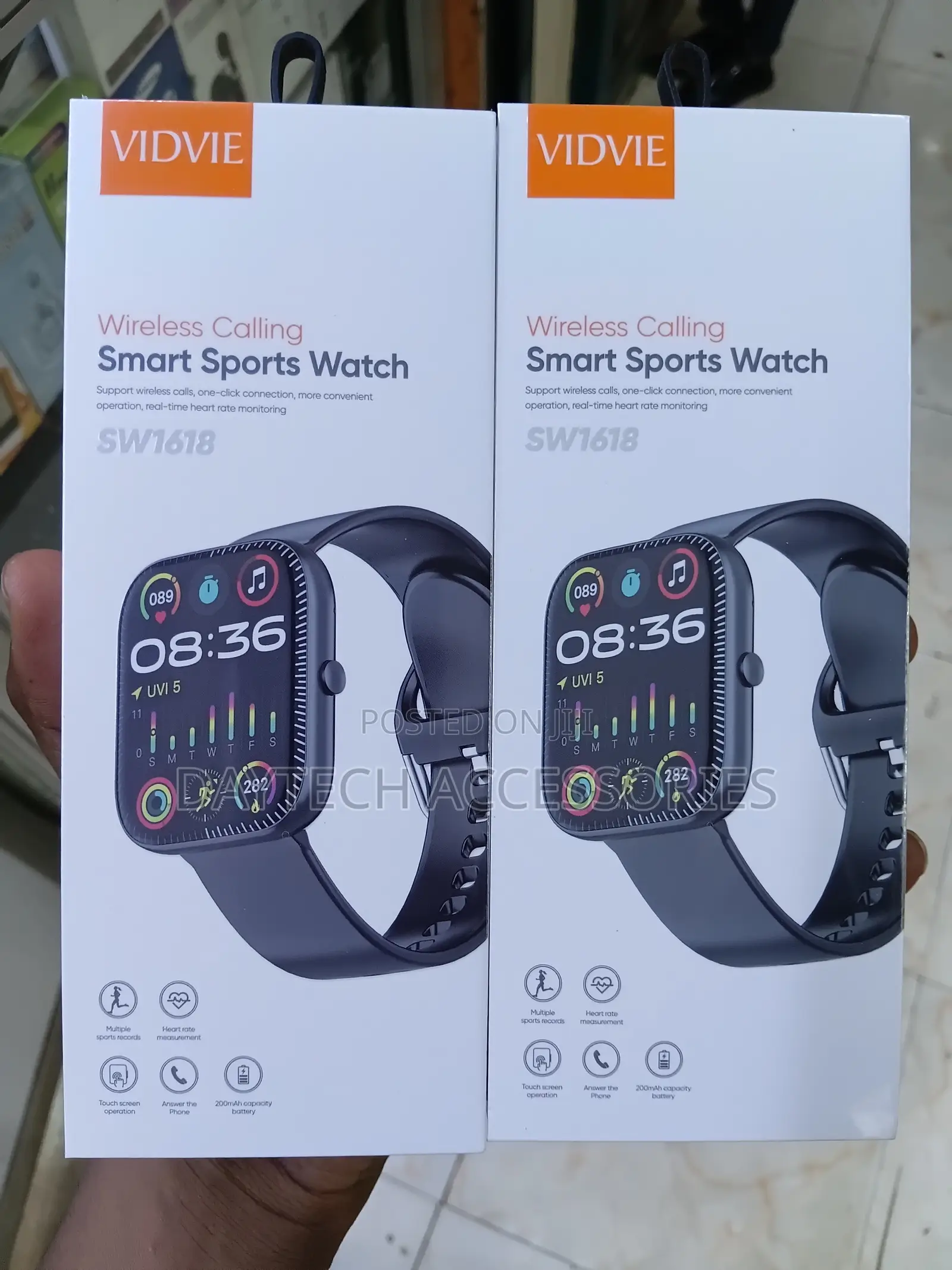 VIDVIE Wireless Calling Smart Sports Watch - Model SW1648.