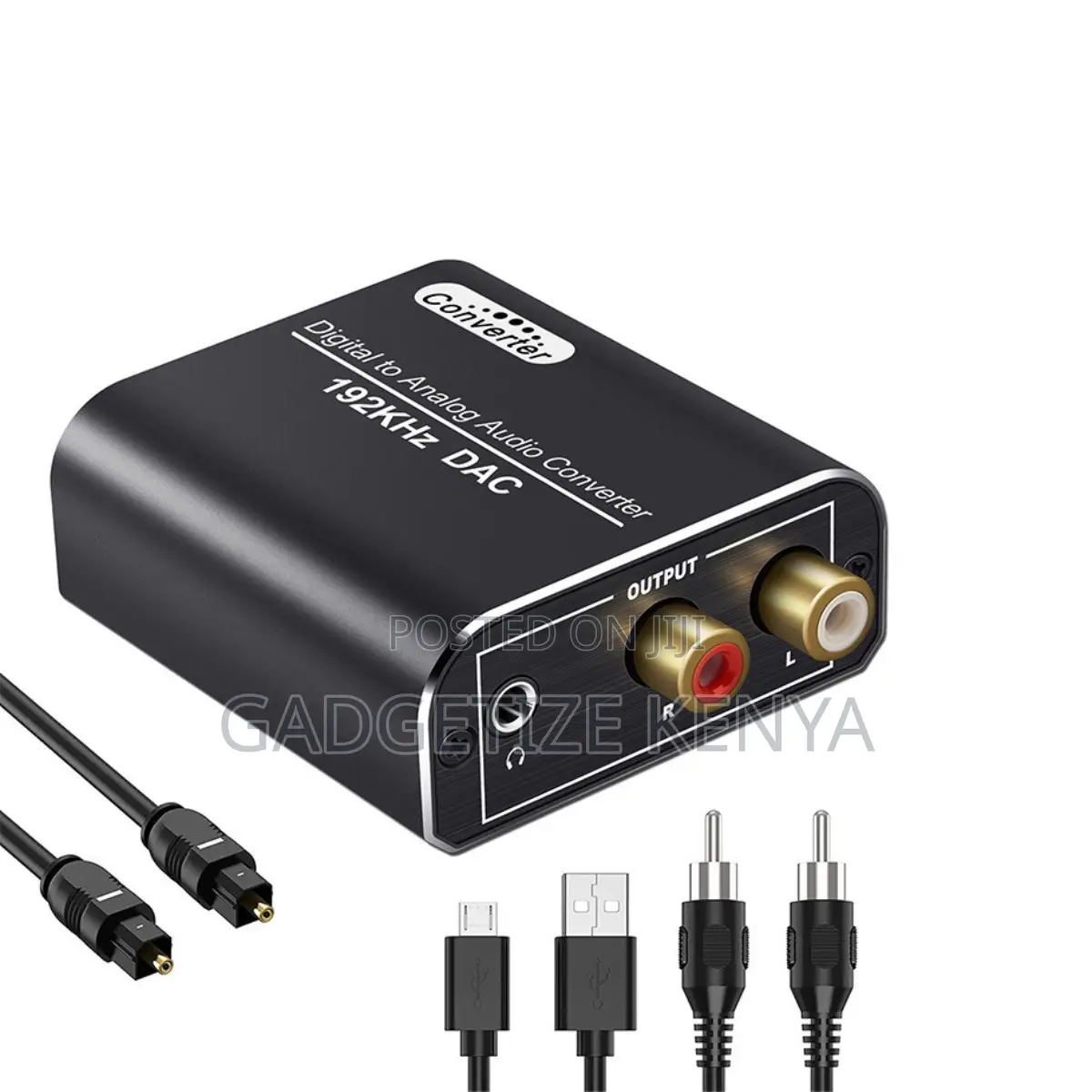 Digital-to-Analog Converter (DAC) Toslink Optical Coaxial to RCA 3.5mm