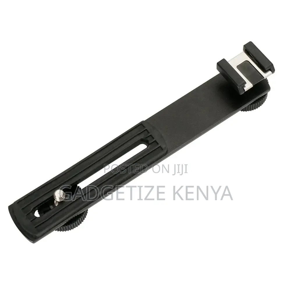 Straight Aluminum Cold Shoe Bracket 1/4-20 Screw Hot Shoe Mount