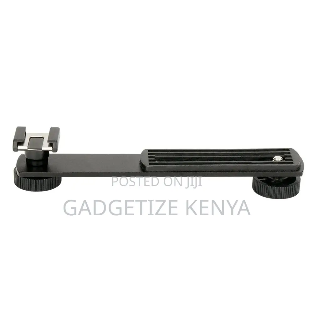 Straight Aluminum Cold Shoe Bracket 1/4-20 Screw Hot Shoe Mount