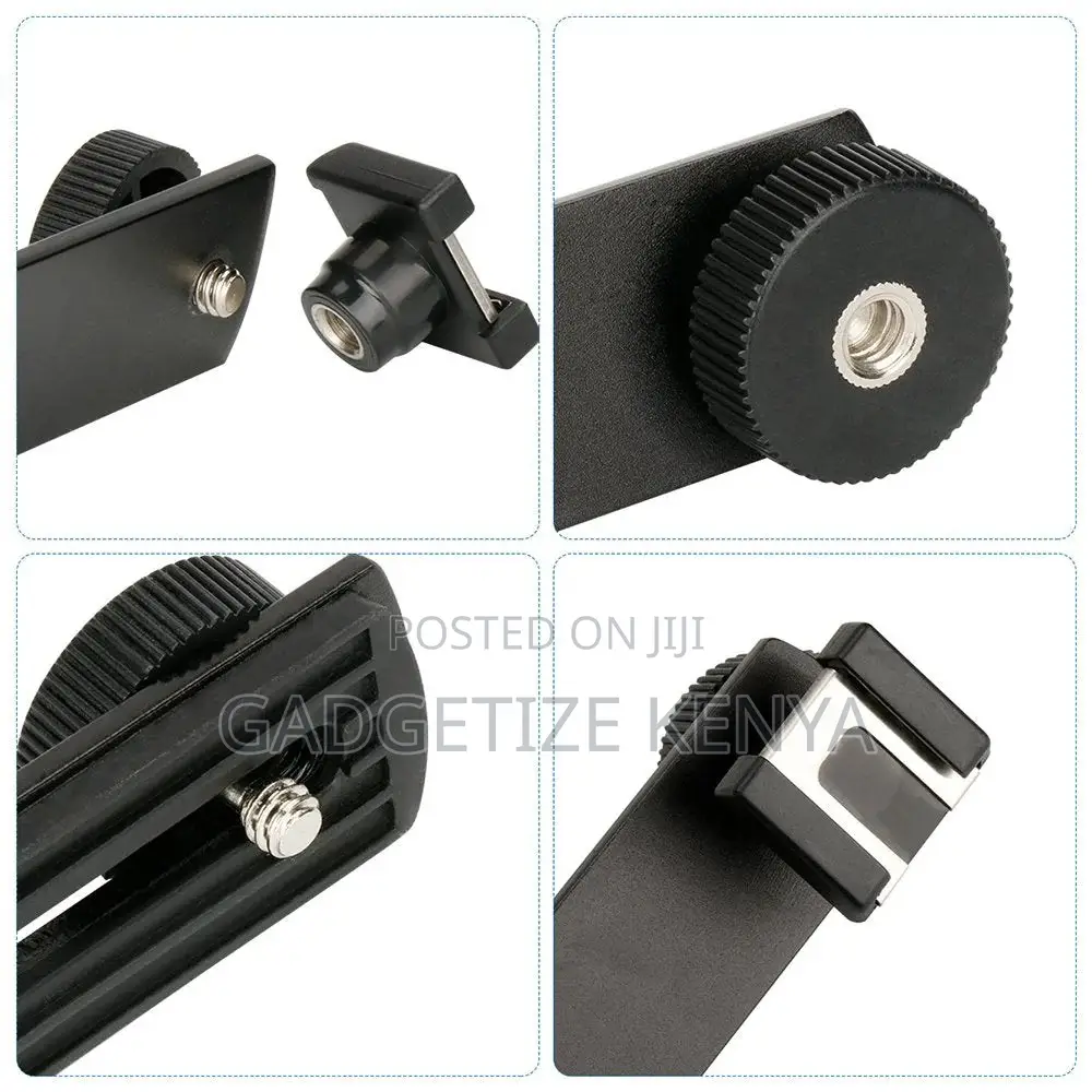 Straight Aluminum Cold Shoe Bracket 1/4-20 Screw Hot Shoe Mount