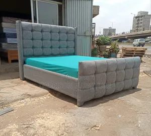 Premium 5x6 Grey Chesterfield Tufted Bed Frame