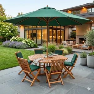 Brand New Garden Set – Foldable Chairs Waterproof Umbrella