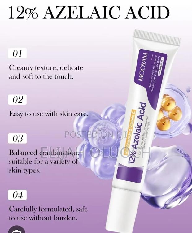 MOOYAM 12% Azelaic Acid Face Cream With Niacinamide and Vitamin C