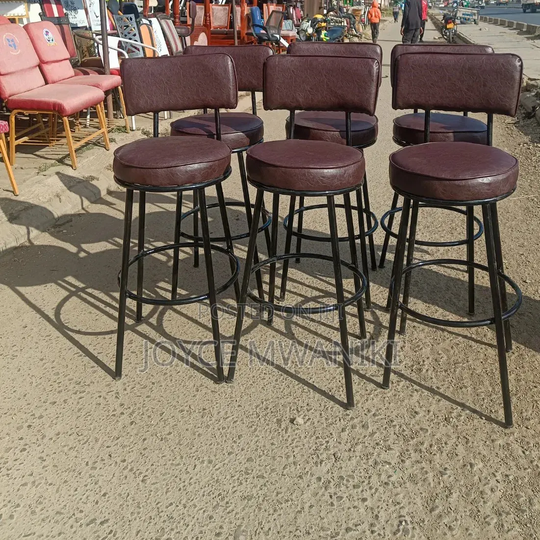 Brown Counter Stools or Bar Stools