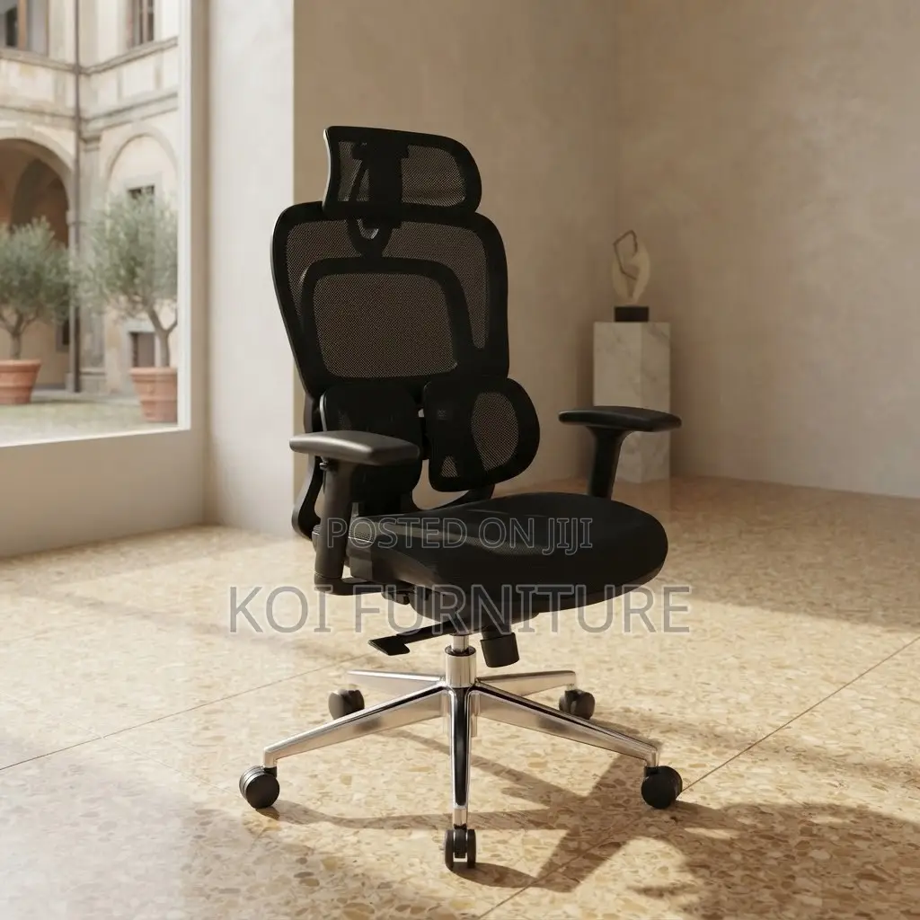 Office Chairs; Dual Spine Backrest Support Orthopedic Chair