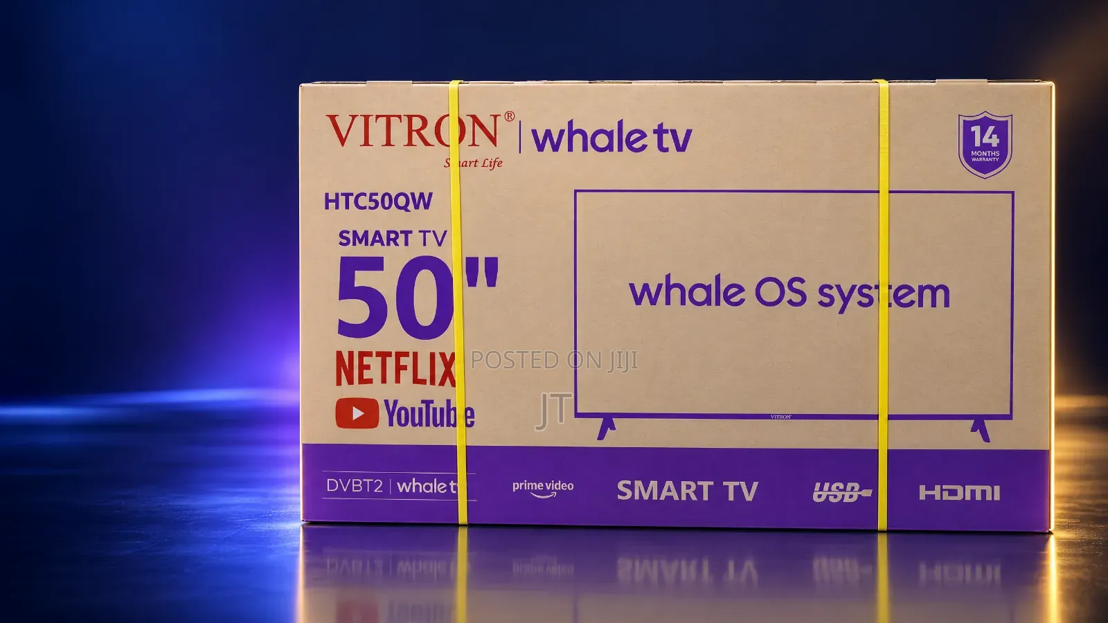 Vitron 50" QLED Smart Whale TV (HTC50QW)