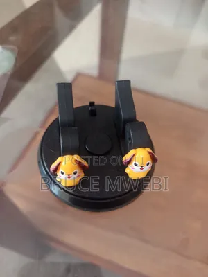 Cute Cartoon Bunny 2-in-1 Car Dashboard Phone Holder Parking Plate