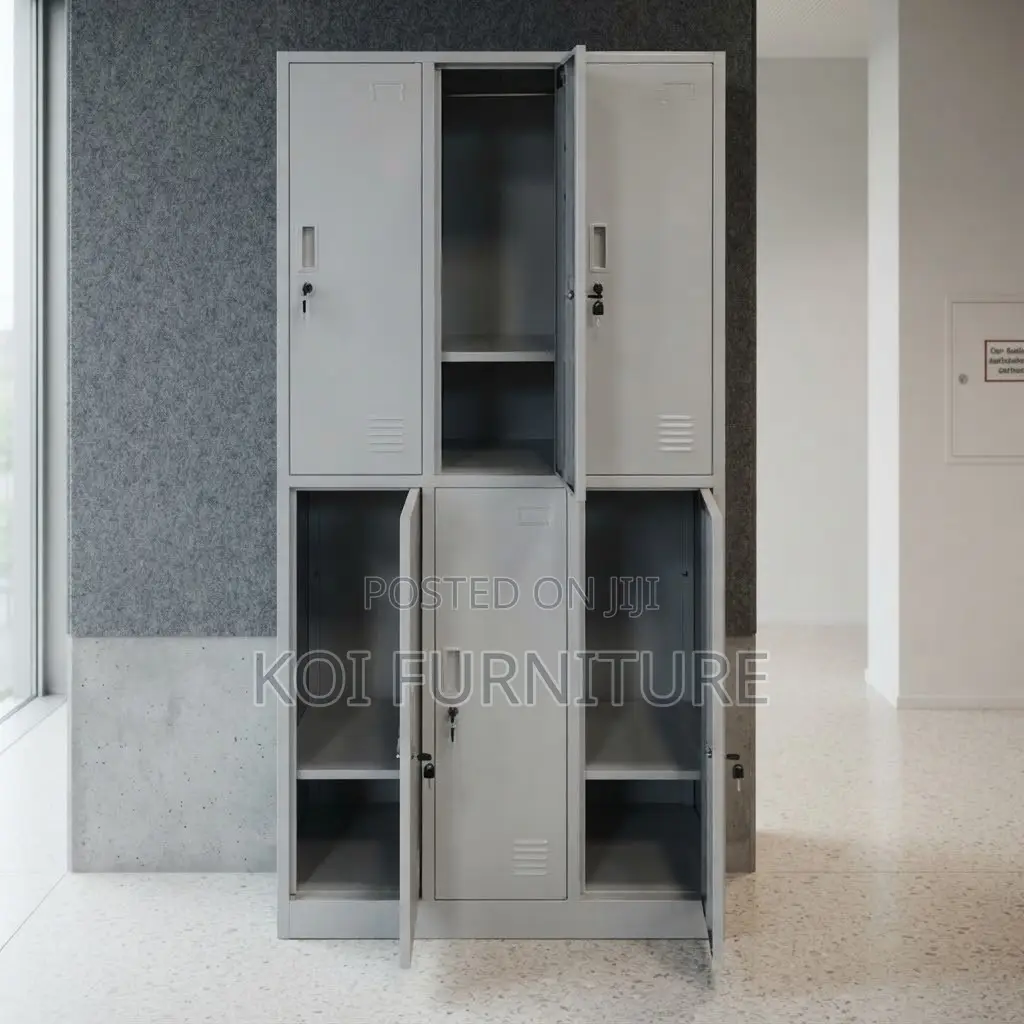 Office Cabinet; 6 Drawers Stainless Steel Modern Storage Cabinets